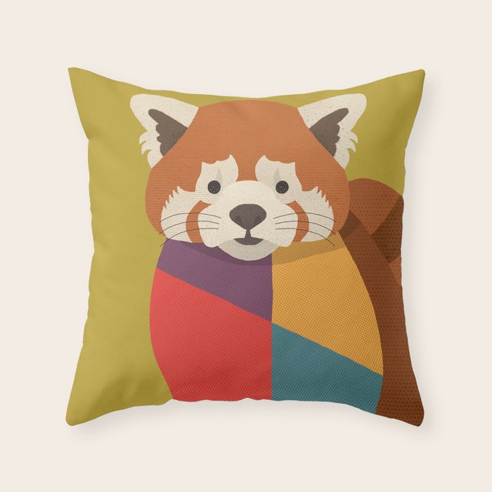Red Panda Throw Pillow Gallery Image 6