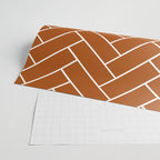Tiles (Rust) Wrapping Paper Gallery Image 2