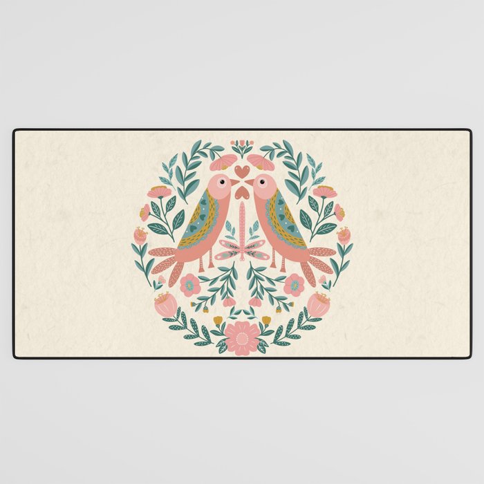 twin birds Desk Mat Gallery Image 3