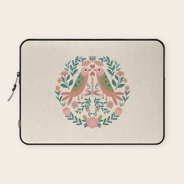 twin birds Laptop Sleeve Gallery Image 1