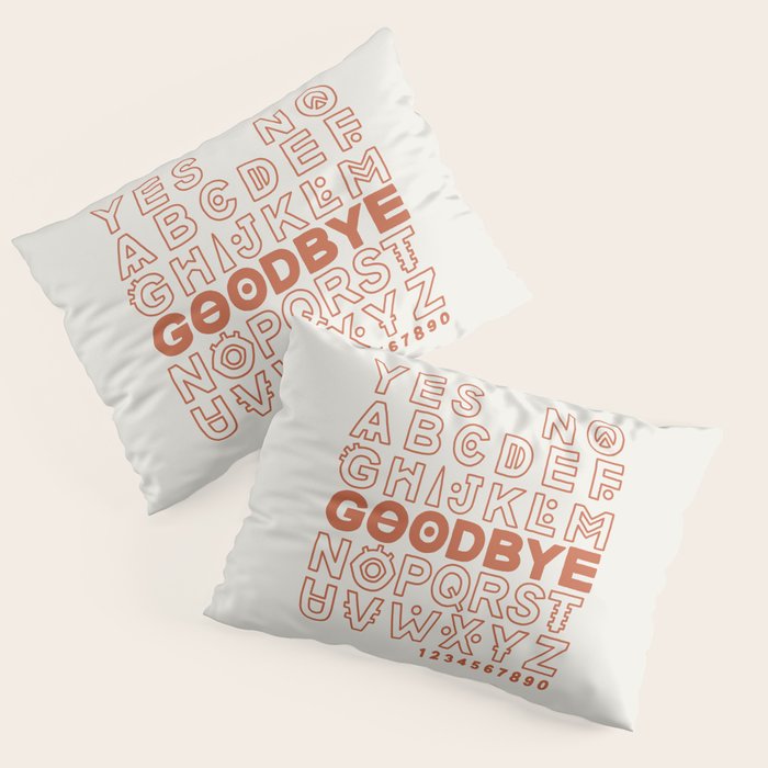 Plastic Bag Ouija Board Pillow Sham Gallery Image 1