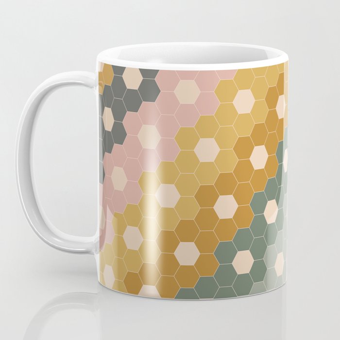 Hexagon Flowers Coffee Mug Gallery Image 3