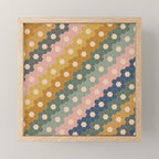 Hexagon Flowers Mini Art Print Gallery Image 1