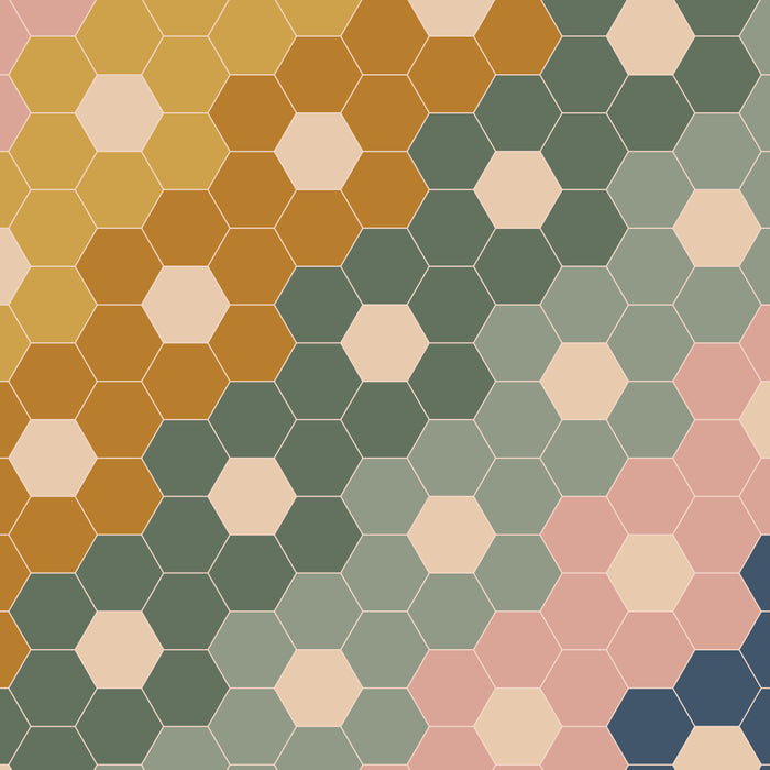 Hexagon Flowers Coffee Mug Gallery Image 2