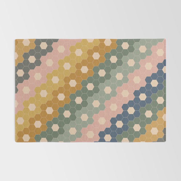Hexagon Flowers Rug Gallery Image 2