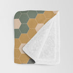 Hexagon Flowers Throw Blanket Gallery Image 3