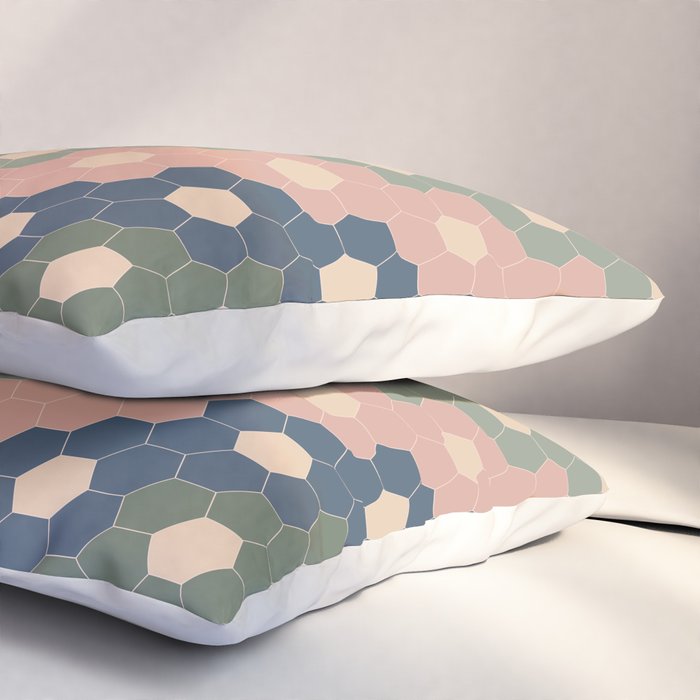 Hexagon Flowers Pillow Sham Gallery Image 3