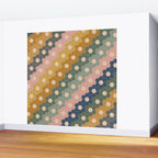 Hexagon Flowers Wall Mural Gallery Image 2