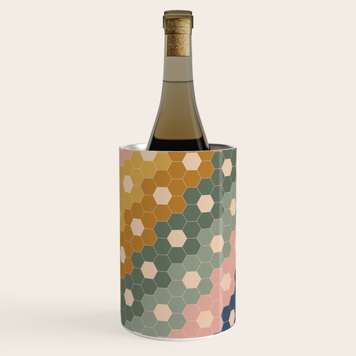 Hexagon Flowers Wine Chiller Gallery Image 1