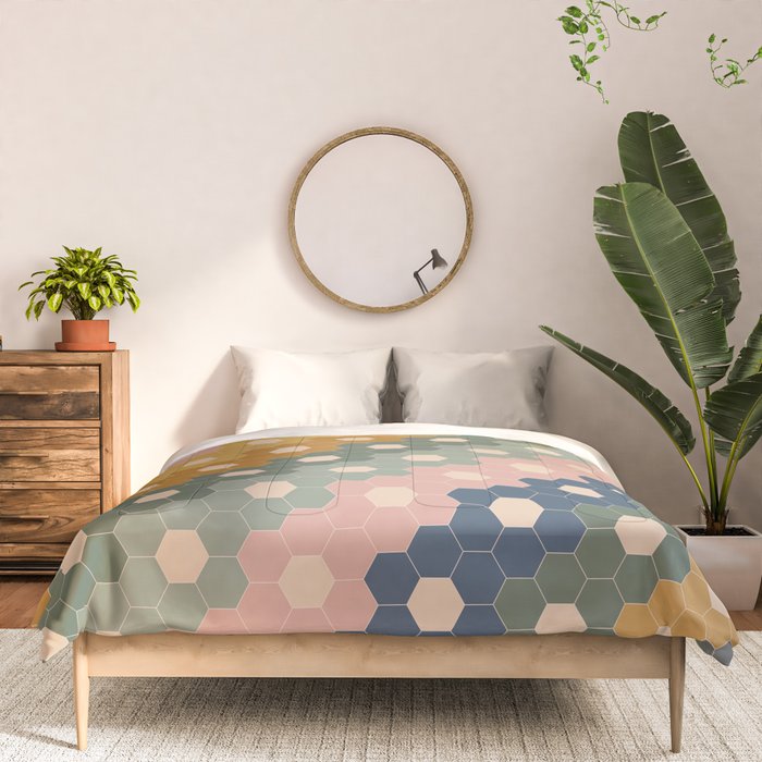 Hexagon Flowers Comforter Gallery Image 3