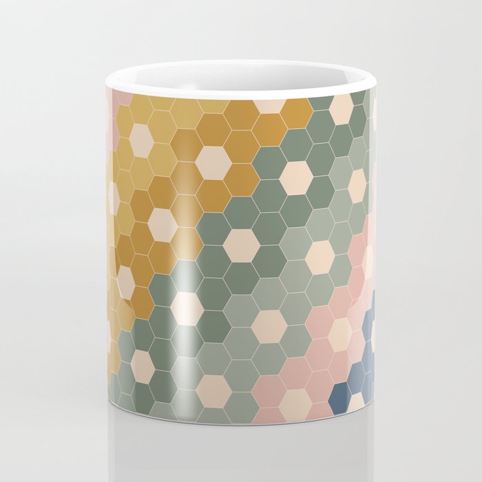 Hexagon Flowers Coffee Mug Gallery Image 4