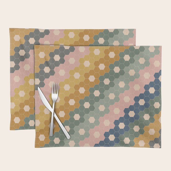 Hexagon Flowers Placemat Gallery Image 1