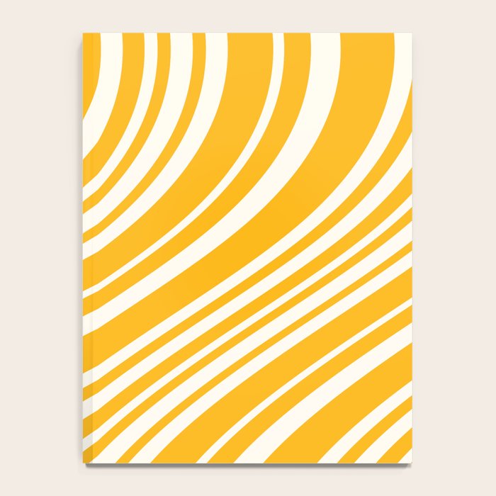 Wavy Stripes XLV - Golden Yellow Notebook Gallery Image 4