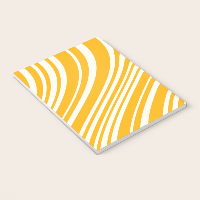 Wavy Stripes XLV - Golden Yellow Notebook Gallery Image 3