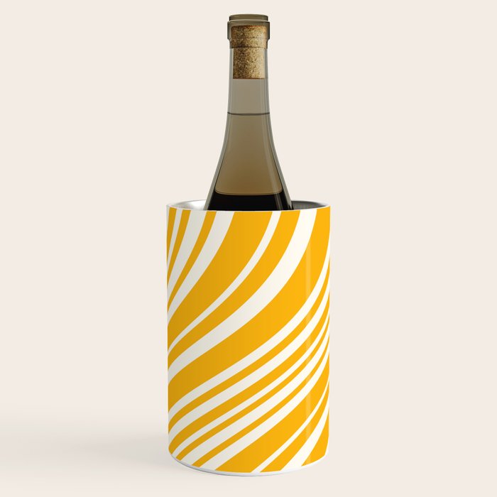 Wavy Stripes XLV - Golden Yellow Wine Chiller Gallery Image 2