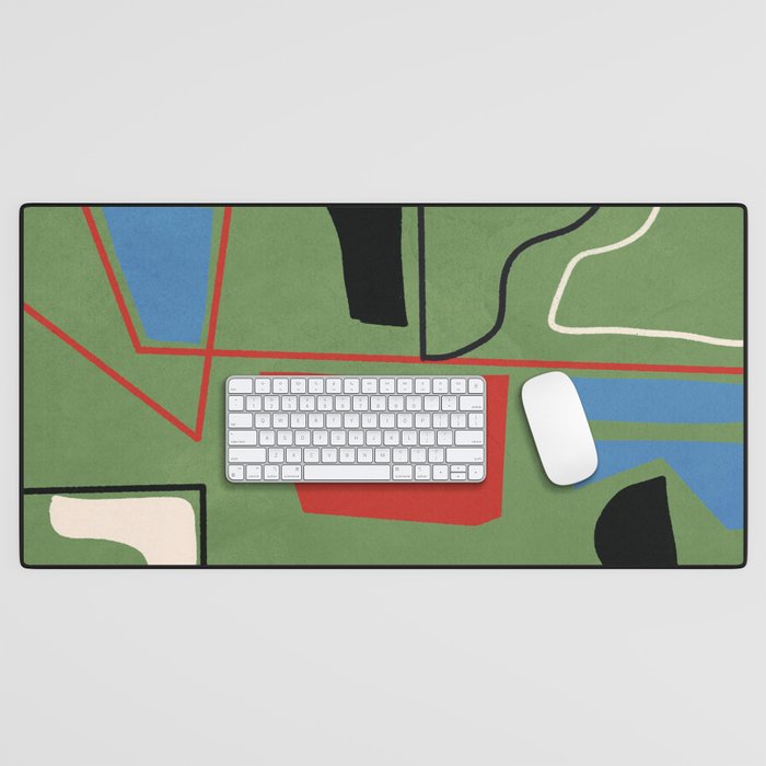 Modern Abstract Minimal Shapes 42 Desk Mat Gallery Image 1