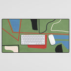 Modern Abstract Minimal Shapes 42 Desk Mat Gallery Image 1