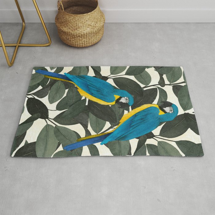 Parrots and jungle II Rug Gallery Image 1