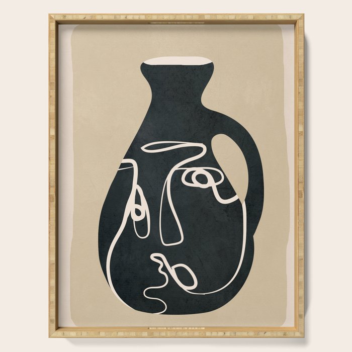 Abstract Vase 5 Serving Tray Gallery Image 1