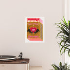 All is Fair in Love and War Vintage Matchbox Mustard & Pink Palette with Leopard Poster Gallery Image 2