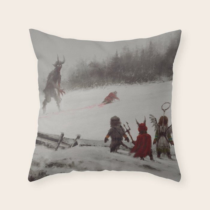 no gifts this year Throw Pillow Gallery Image 6