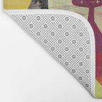 Mid-Century Modern 2 Cats - Graffiti Style Bath Mat Gallery Image 2