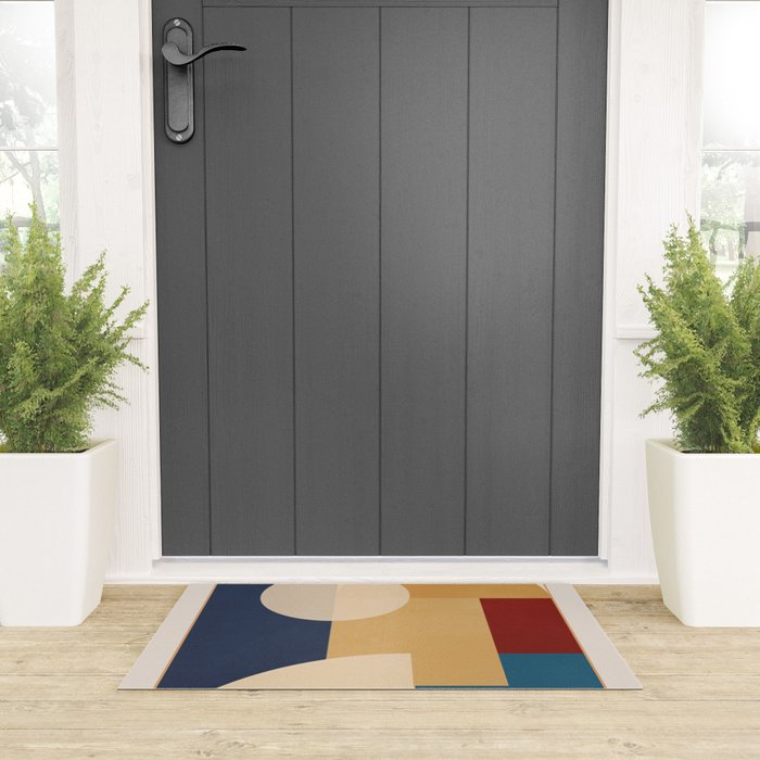geometric abstract 188 Welcome Mat Gallery Image 3