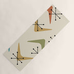 Mid Century Boomerangs And Starbursts Multicolored 1 Yoga Mat Gallery Image 1