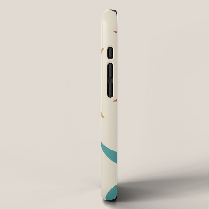Mid Century Boomerangs And Starbursts Multicolored 1 iPhone Case Gallery Image 2