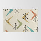 Mid Century Boomerangs And Starbursts Multicolored 1 Rug Gallery Image 2