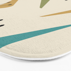 Mid Century Boomerangs And Starbursts Multicolored 1 Bath Mat Gallery Image 3