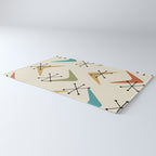 Mid Century Boomerangs And Starbursts Multicolored 1 Rug Gallery Image 3
