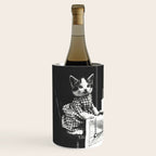Vintage Let them eat cake kittens with cake and candles funny humorous black and white photograph Wine Chiller Gallery Image 2