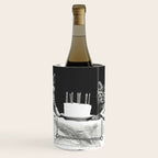 Vintage Let them eat cake kittens with cake and candles funny humorous black and white photograph Wine Chiller Gallery Image 1