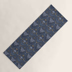 Celestial Forest Damask - celestial blue Yoga Mat Gallery Image 1