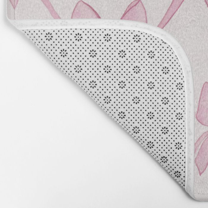 Coquette Aesthetic Pastel Pink Bows Cute Balletcore Joy of Together Bath Mat Gallery Image 2