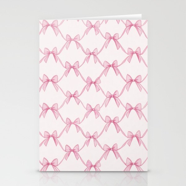 Coquette Aesthetic Pastel Pink Bows Cute Balletcore Joy of Together Stationery Card Gallery Image 2
