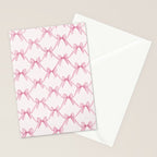 Coquette Aesthetic Pastel Pink Bows Cute Balletcore Joy of Together Stationery Card Gallery Image 2