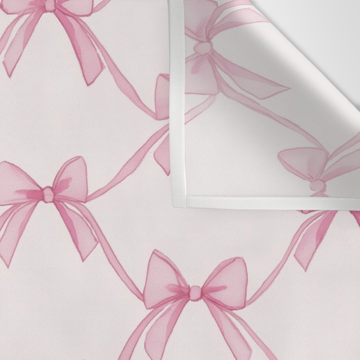 Coquette Aesthetic Pastel Pink Bows Cute Balletcore Joy of Together Wall Tapestry Gallery Image 3