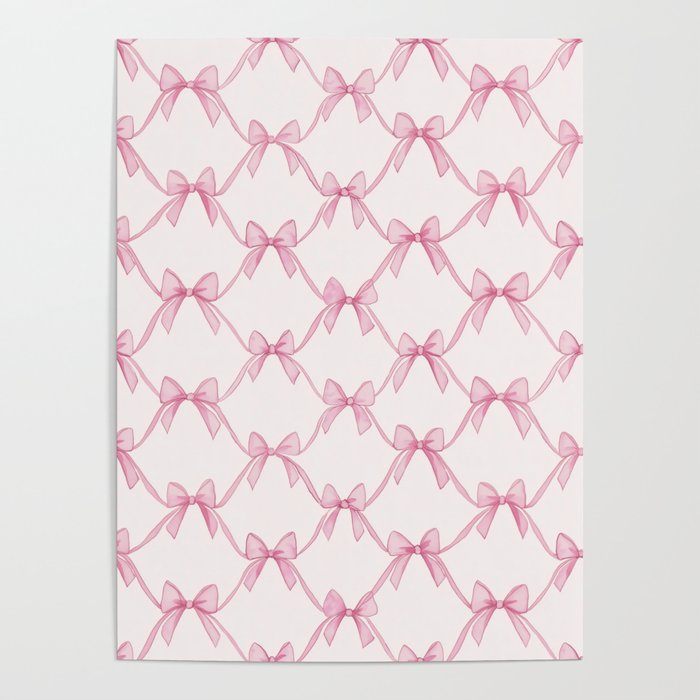 Coquette Aesthetic Pastel Pink Bows Cute Balletcore Joy of Together Poster Gallery Image 1