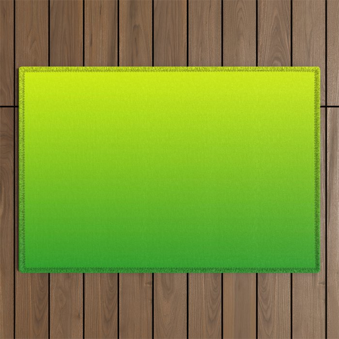 LIME GREEN OMBRE COLOR Outdoor Rug Gallery Image 1