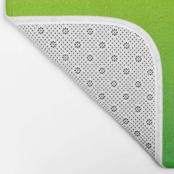 LIME GREEN OMBRE COLOR Bath Mat Gallery Image 2