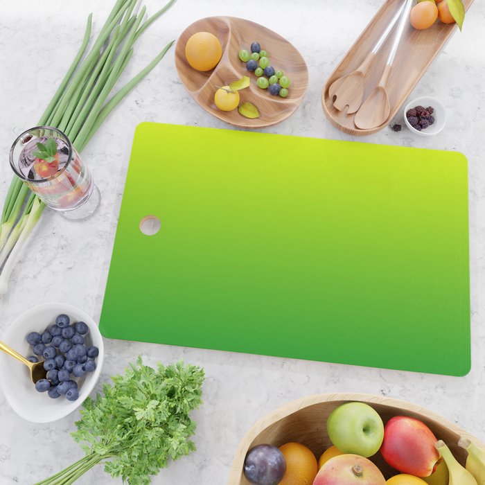 LIME GREEN OMBRE COLOR Cutting Board Gallery Image 2