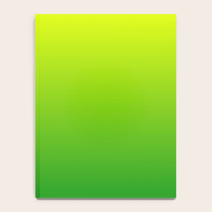 LIME GREEN OMBRE COLOR Notebook Gallery Image 4