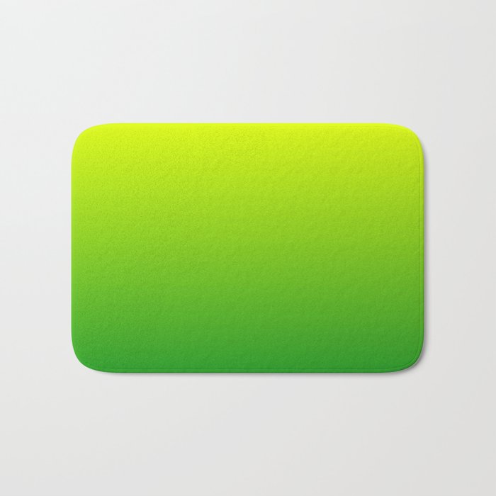 LIME GREEN OMBRE COLOR Bath Mat Gallery Image 1