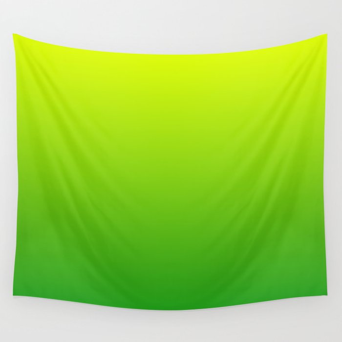 LIME GREEN OMBRE COLOR Wall Tapestry Gallery Image 4