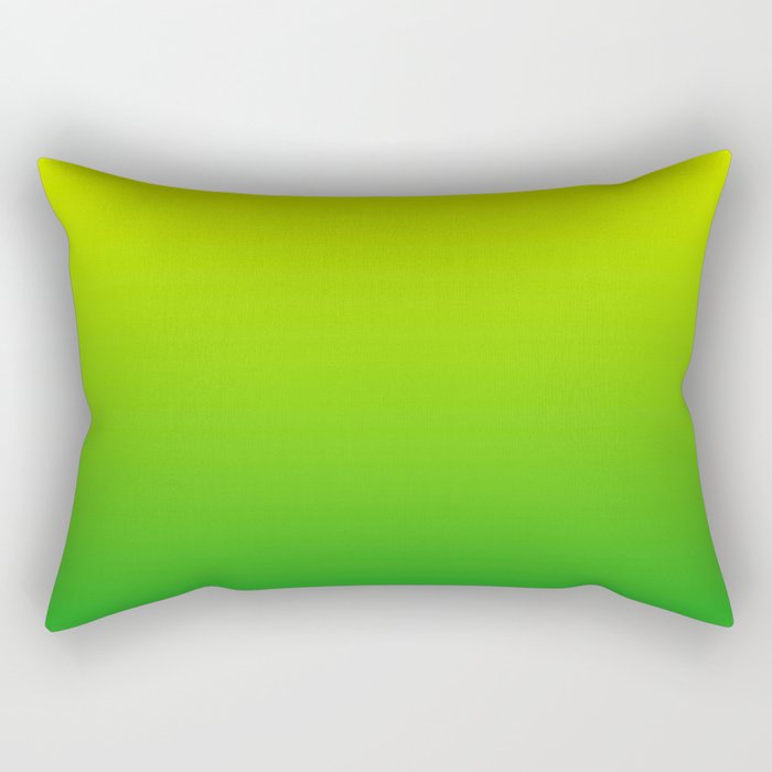 LIME GREEN OMBRE COLOR Rectangular Pillow Gallery Image 1