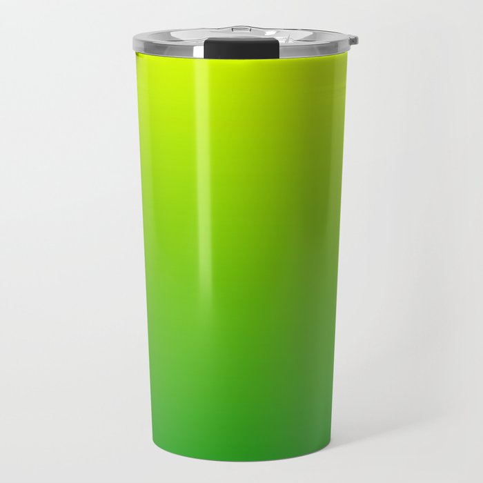 LIME GREEN OMBRE COLOR Travel Mug Gallery Image 1