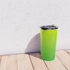 LIME GREEN OMBRE COLOR Travel Mug Gallery Image 4