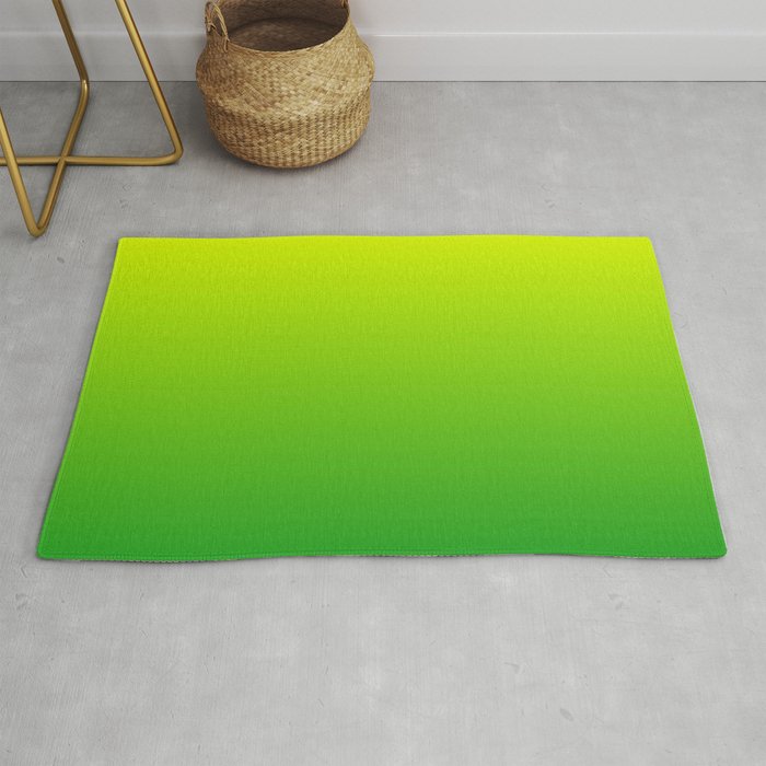 LIME GREEN OMBRE COLOR Rug Gallery Image 1
